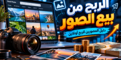 الربح من بيع الصور على الإنترنت: دليل مواقع الصور والتراخيص والكلمات المفتاحية للمصورين